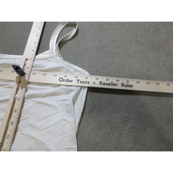 VINTAGE Vanity Fair Womens Slips 18 Nightie White Satiny Sleeveless - Picture 6 of 7